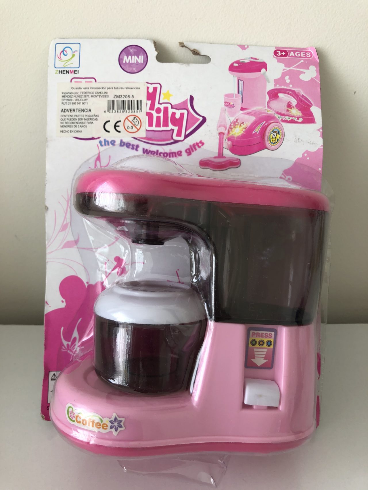 Mini Cafetera rosa RC Sueños